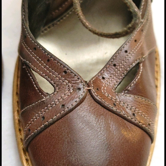 Kenneth Cole reaction retro vintage leather heels - Picture 4 of 8